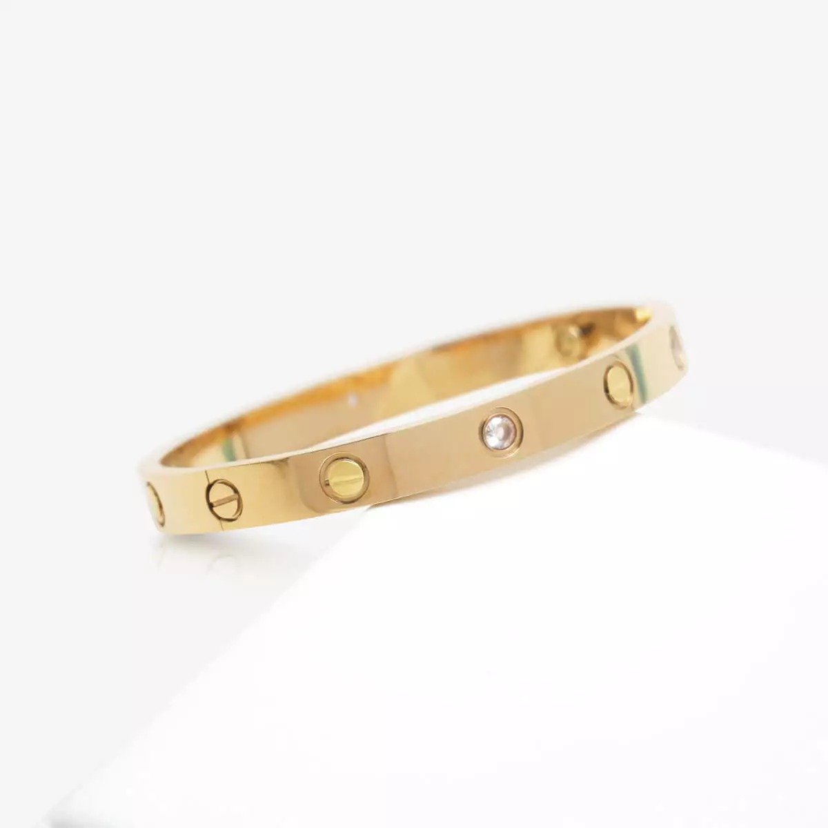 Screw Design Oval Fashion Bangle