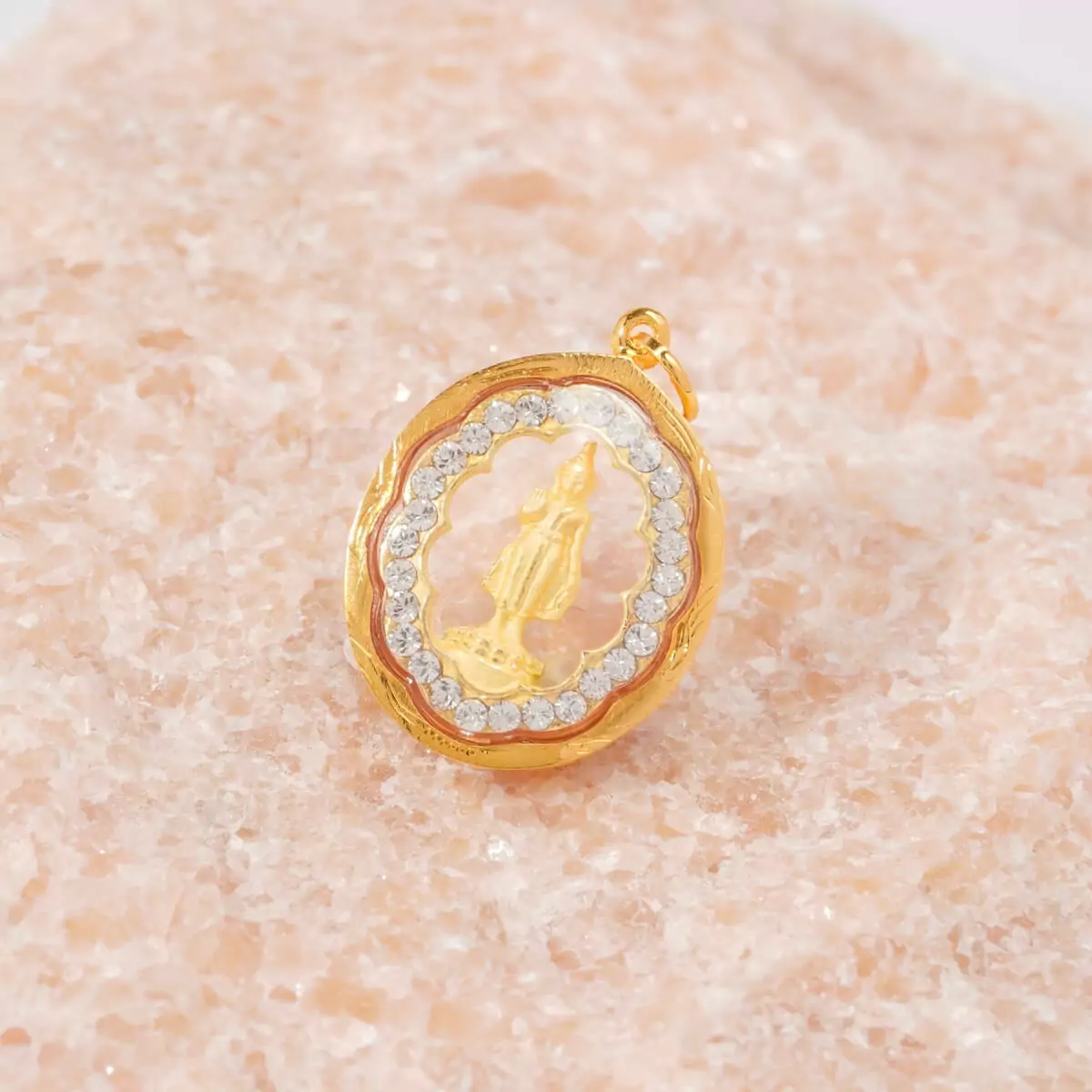 จี้พระประจำวันเกิดล้อมเพชรสวิส (วันจันทร์) - Image 3