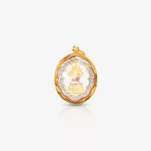จี้พระประจำวันเกิดล้อมเพชรสวิส (วันเสาร์)