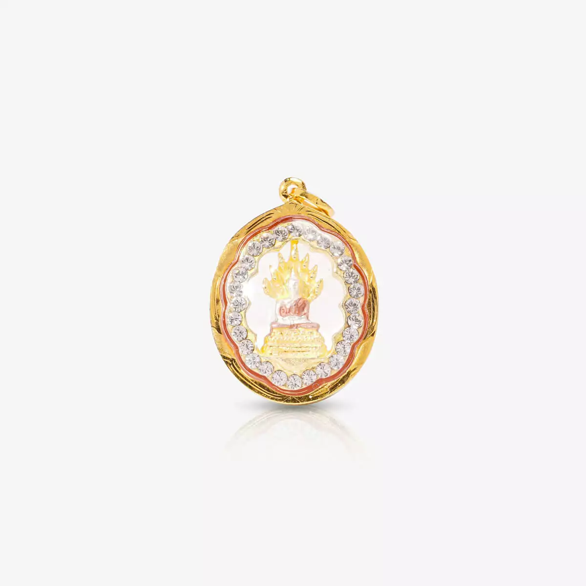 จี้พระประจำวันเกิดล้อมเพชรสวิส (วันเสาร์)