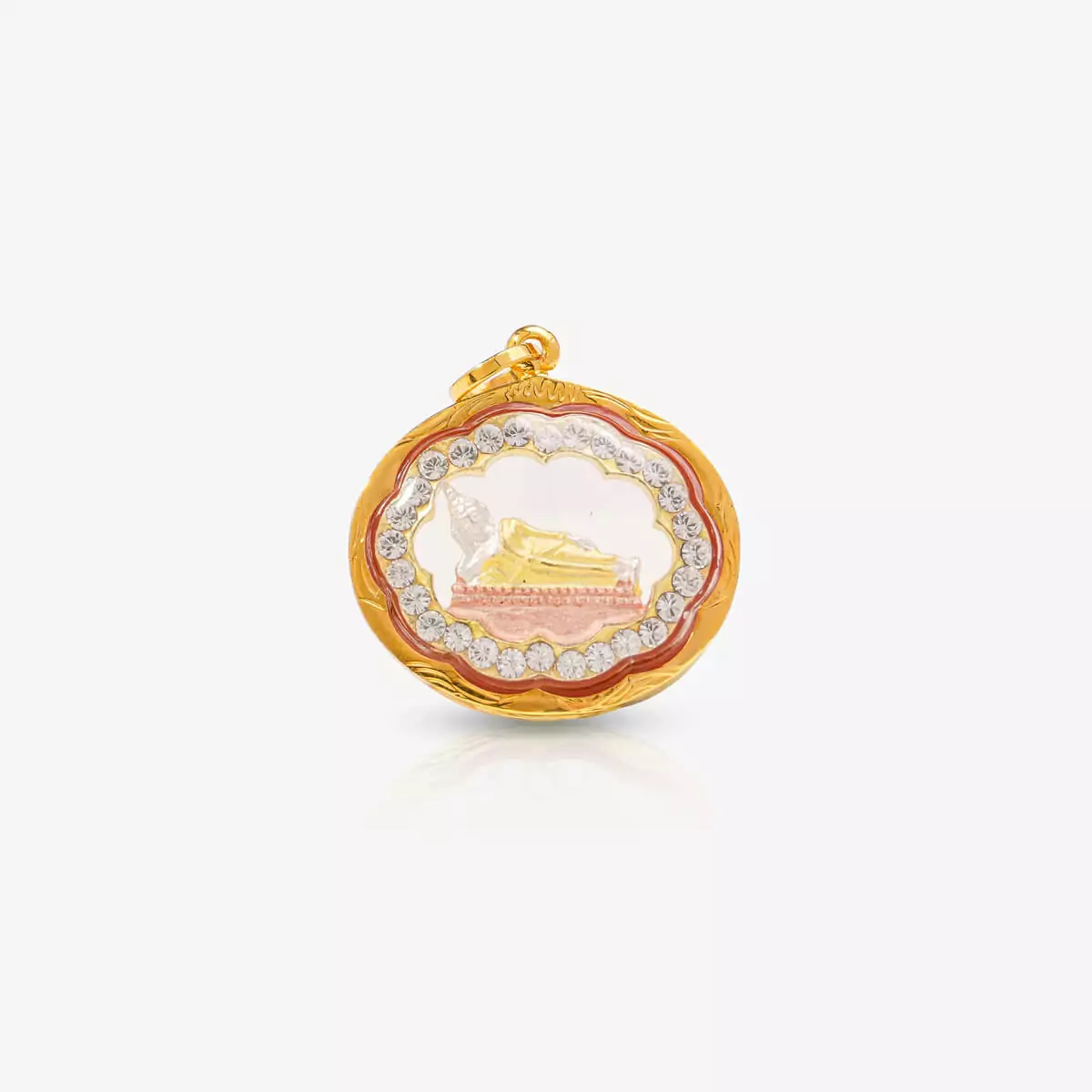 Tuesday Birthday Buddha Pendant With Swiss Diamonds