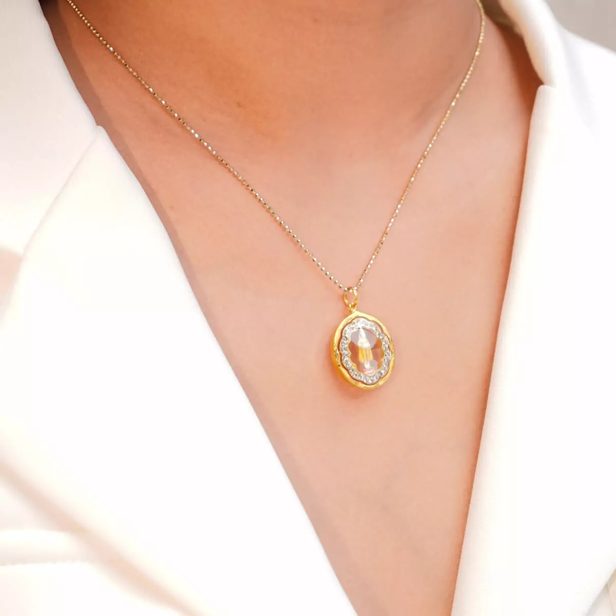 Wednesday Birthday Buddha Pendant With Swiss Diamonds - Image 4