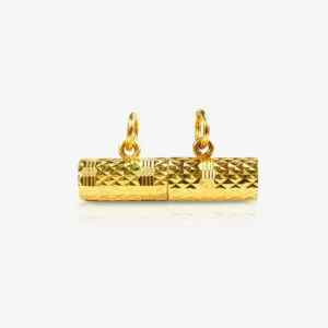 90% Gold Takrut With a Prism Pattern