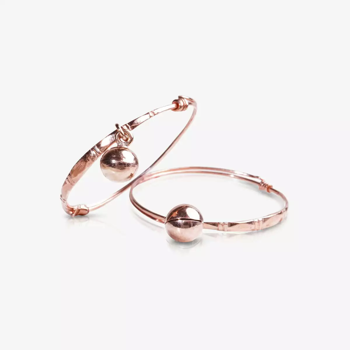 Children's Nak Bracelets Weighing 1/2 SaLueng Diamond Pattern and are Adorned With Small Bells