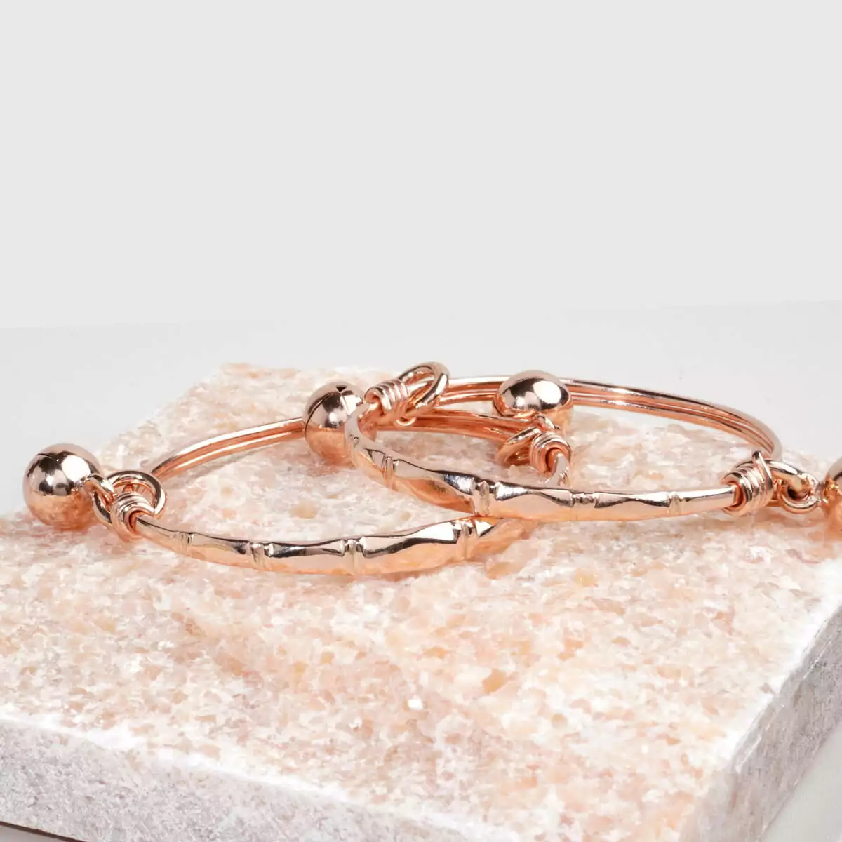 Children's Nak Bracelets Weighing 2 Baht Diamond Pattern and are Adorned With Small Bells - Image 3