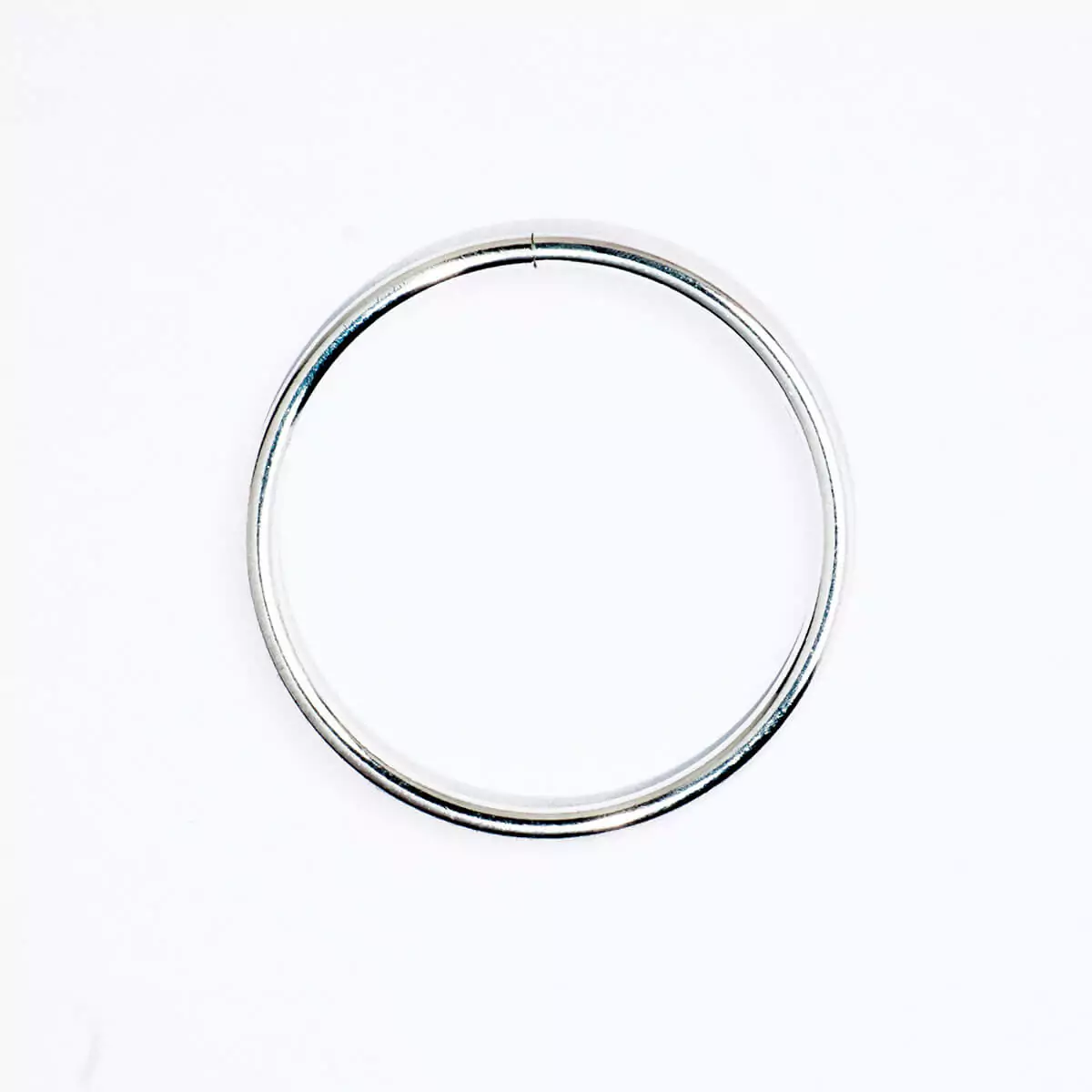Sterling Silver Bangle 92.5% Silver Smooth, Round, Slip-on Design #2 - Image 2