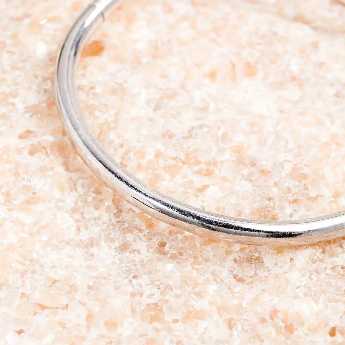 Sterling Silver Bangle 92.5% Silver Smooth, Round, Slip-on Design #1 - Image 3