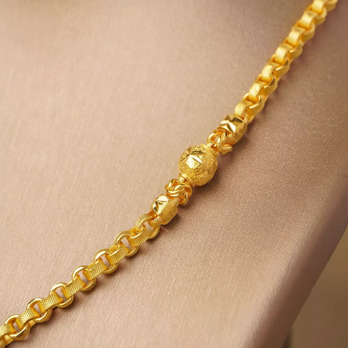 Gold Necklace 1 Baht Taro-Oang-Pharat Pattern - Image 2