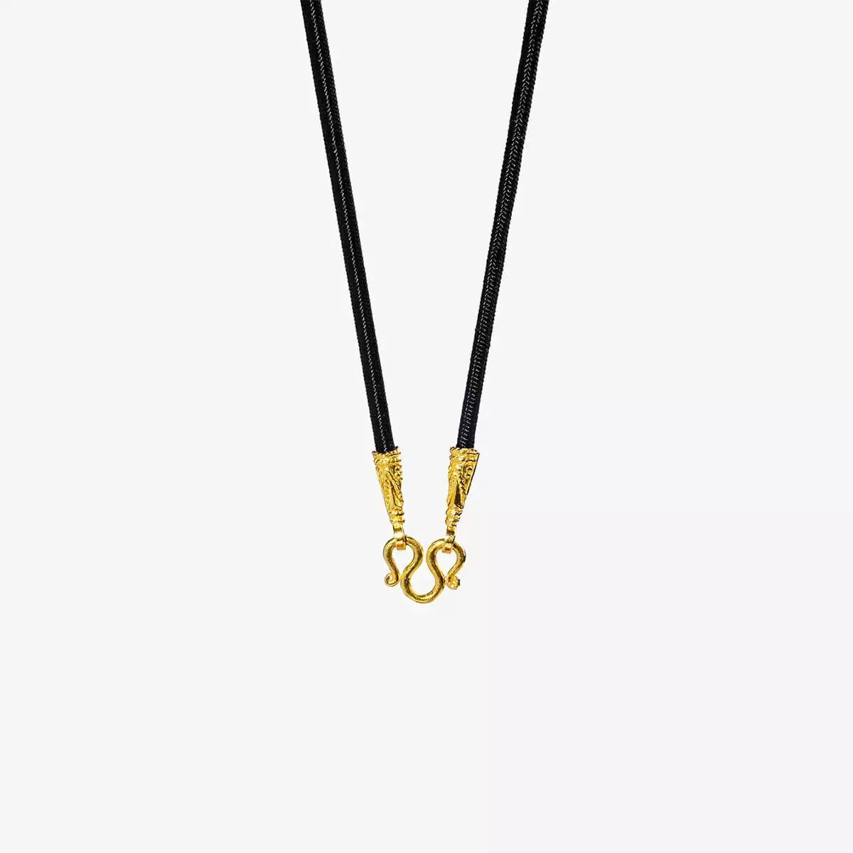 Nylon Cord Necklace With a 1 Gram Gold