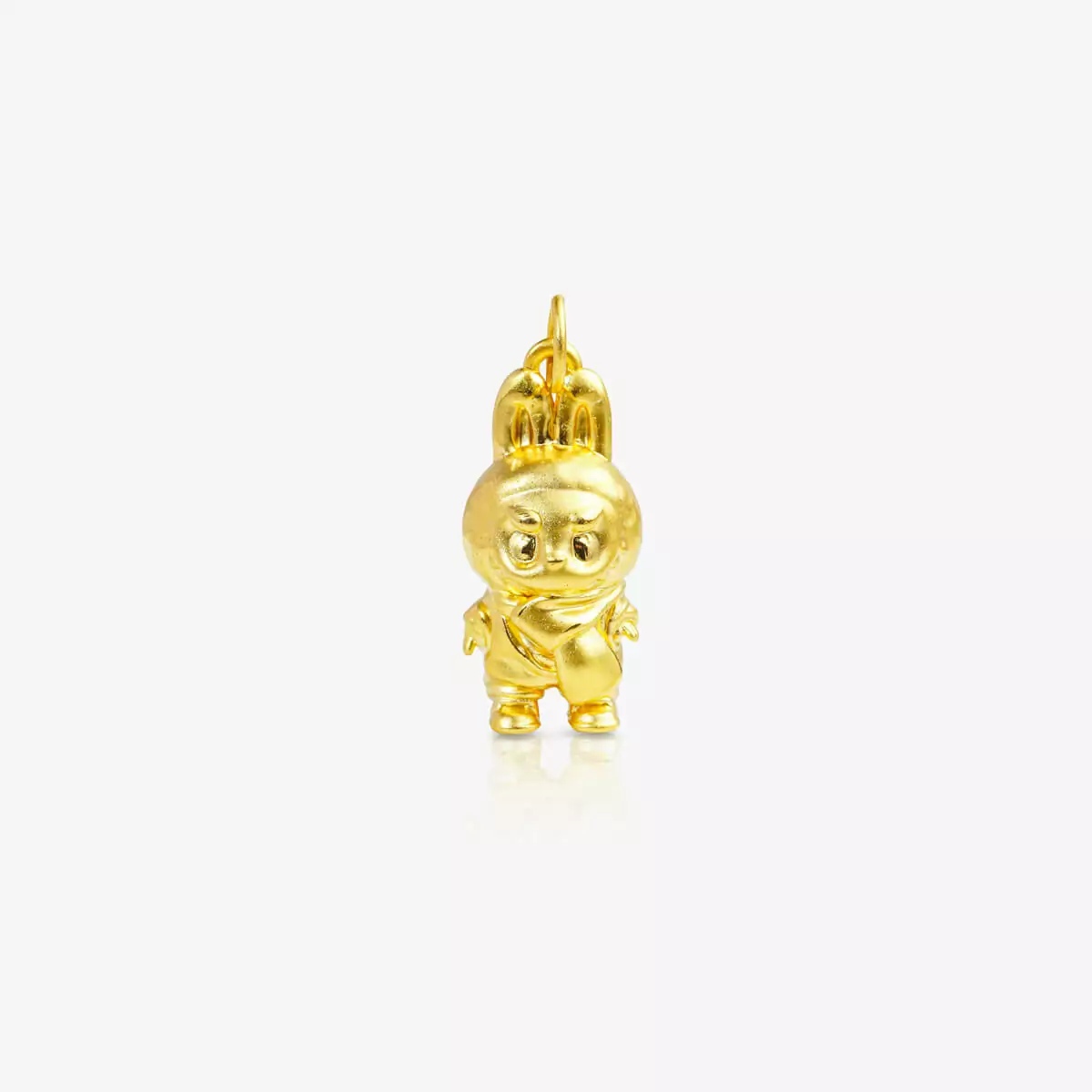 99.99% Gold "Labubu With a Scarf" Charm Pendant