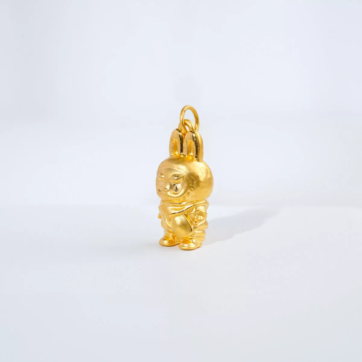 99.99% Gold "Labubu With a Scarf" Charm Pendant - Image 2