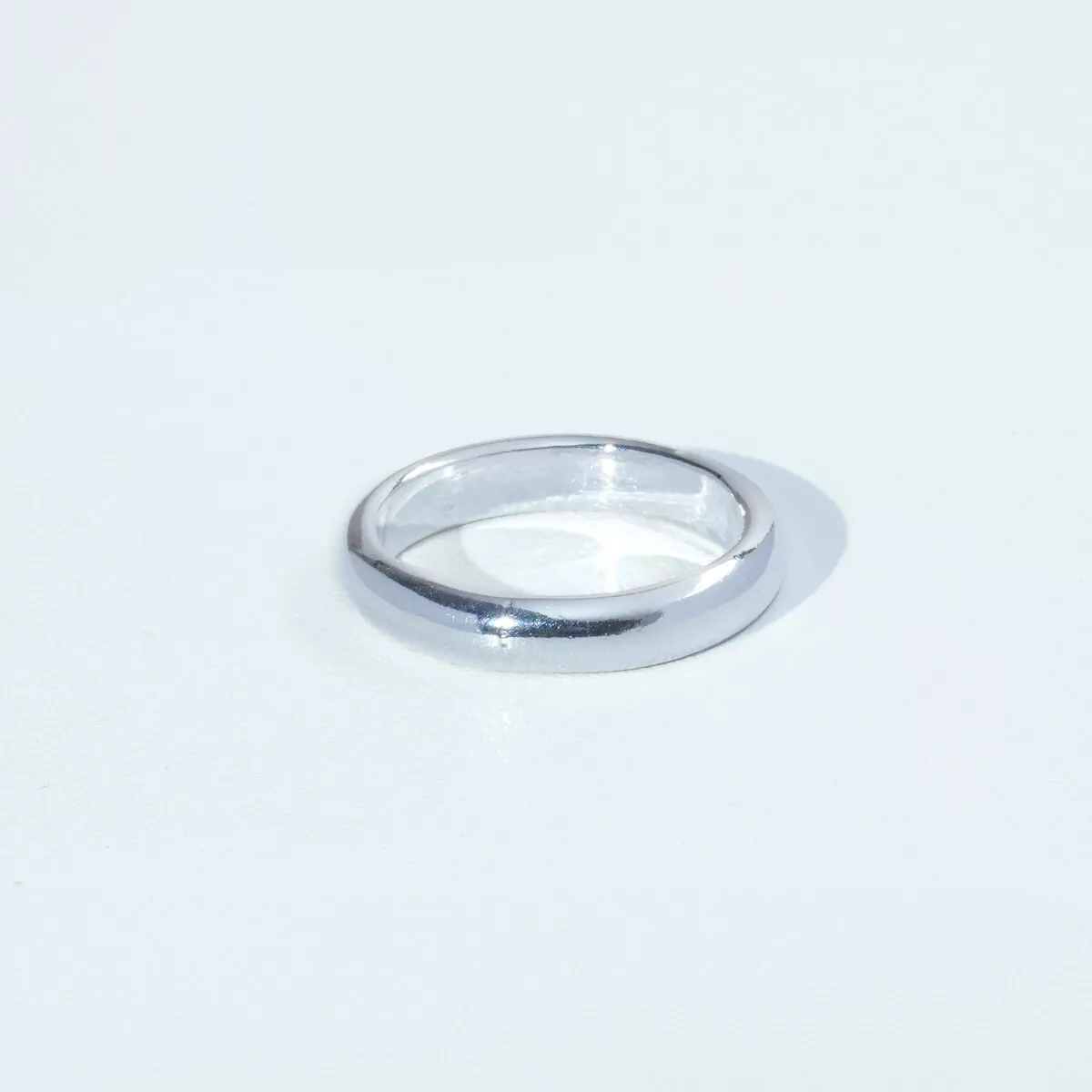 Sterling Silver Ring 92.5% Silver Knife Peeled Design - Image 3